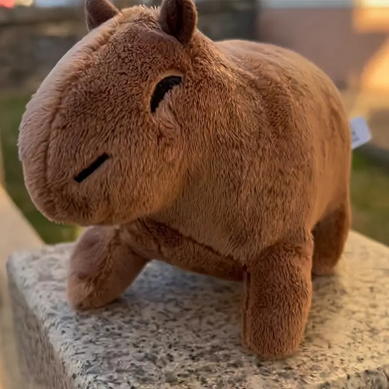 8.8 Inch Simulation Capybara Plush Toy, Lifelike Cute Stuffed Animal Toys & Games - DailySale