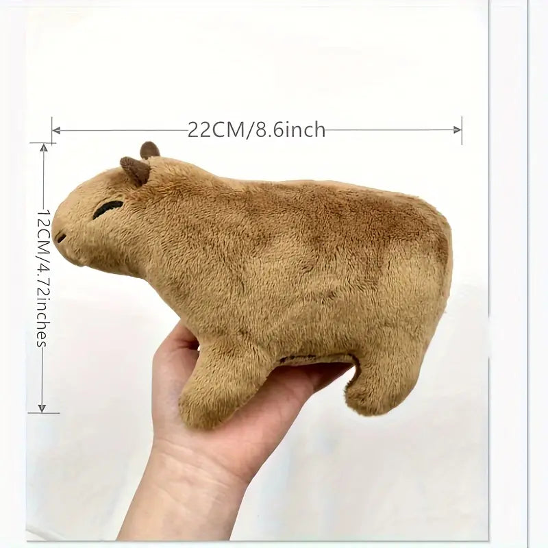 8.8 Inch Simulation Capybara Plush Toy, Lifelike Cute Stuffed Animal Toys & Games - DailySale