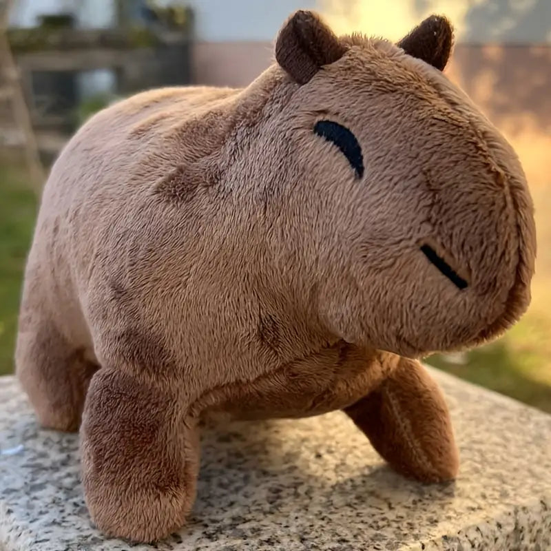 8.8 Inch Simulation Capybara Plush Toy, Lifelike Cute Stuffed Animal Toys & Games - DailySale