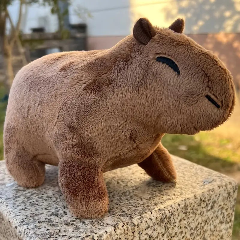 8.8 Inch Simulation Capybara Plush Toy, Lifelike Cute Stuffed Animal Toys & Games - DailySale