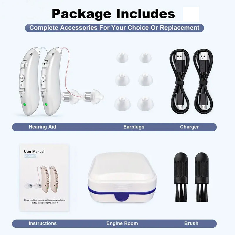 Premium Rechargeable Hearing Aids for Seniors