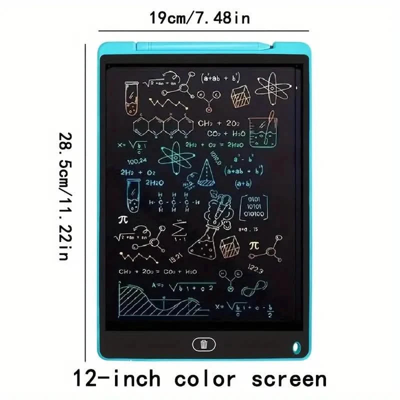 Digital LCD Writing Tablet with Stylus Pen – Reusable Wipeable Dry-Erase Doodle & Drawing Board