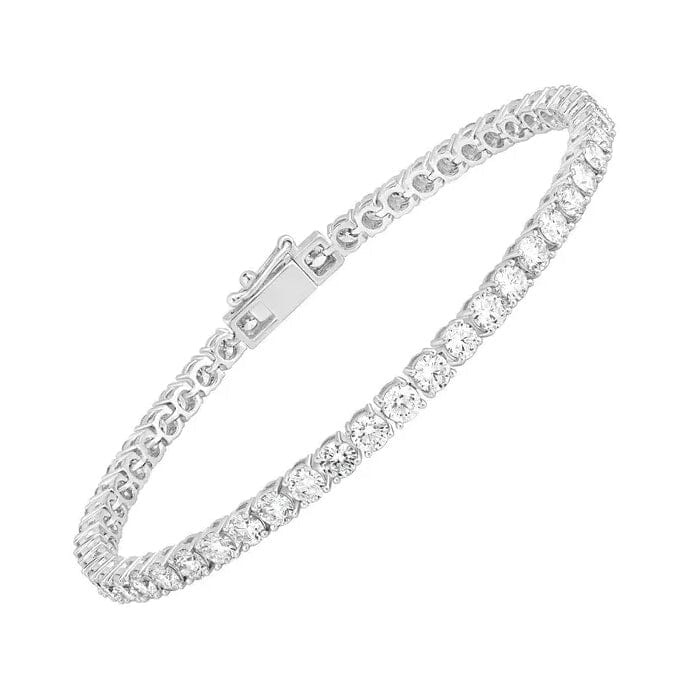 8Ct Lab Grown IGI Certified Diamond Women's Tennis Bracelet 14K White Gold 6" Bracelets - DailySale