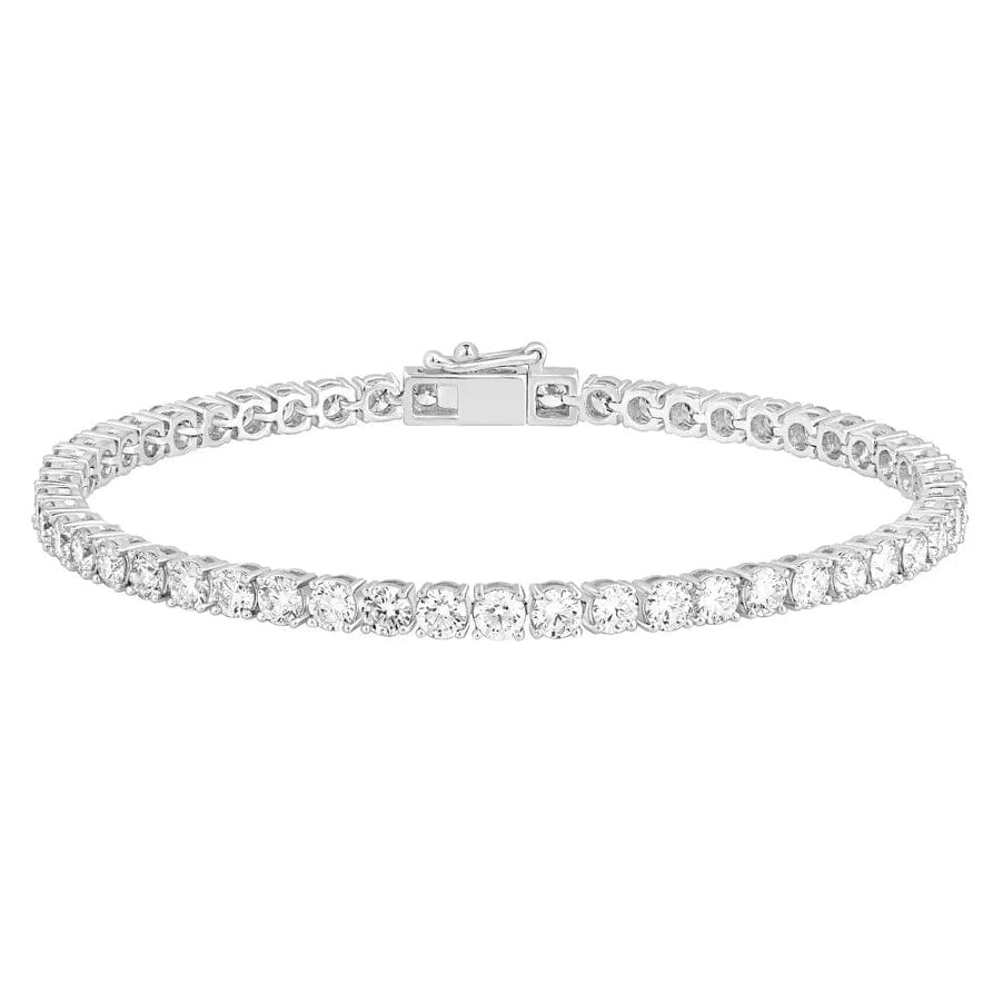 8Ct Lab Grown IGI Certified Diamond Women's Tennis Bracelet 14K White Gold 6" Bracelets - DailySale