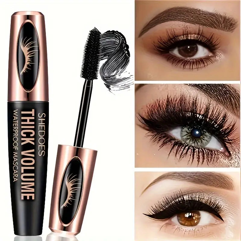 8D Curler Fiber Lash Mascara - Waterproof, Black, Thick Eyelash Shaping Beauty & Personal Care - DailySale