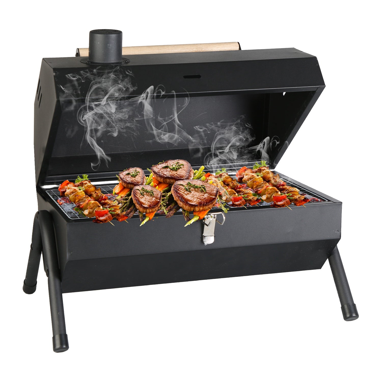 Portable Charcoal Two Sides Folding BBQ Grill