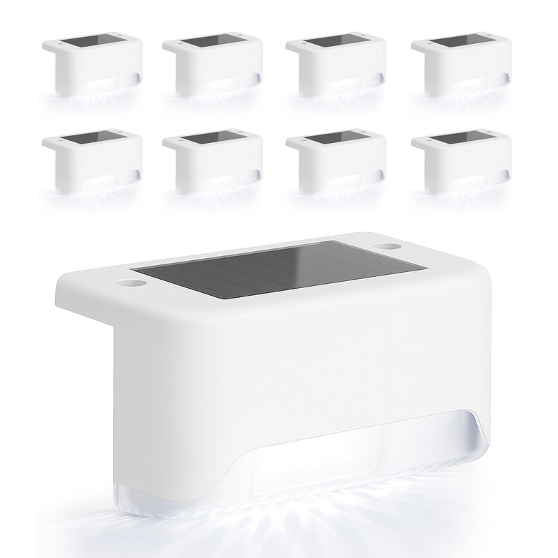 8-Pack Solar LED Deck & Step Lights