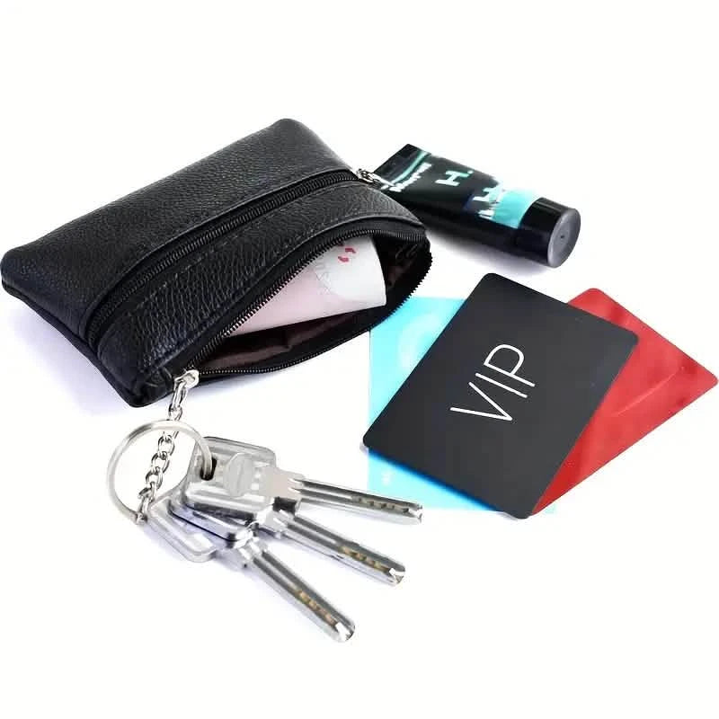Mini Coin Wallet Purse with Keychain