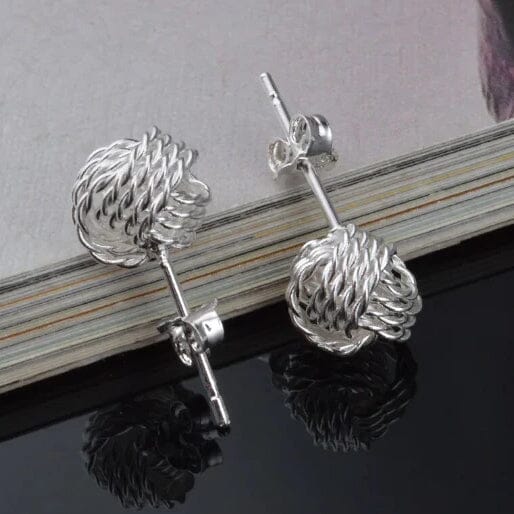 925 Silver Love Nut Stud Earrings Earrings - DailySale