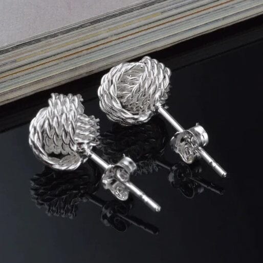 925 Silver Love Nut Stud Earrings Earrings - DailySale