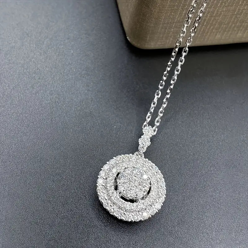 925 Silver Zirconium Oxide Collarbone Necklace Necklaces - DailySale