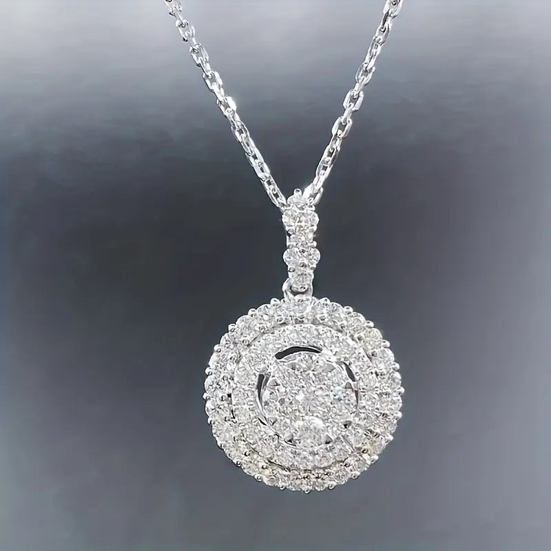 925 Silver Zirconium Oxide Collarbone Necklace Necklaces - DailySale