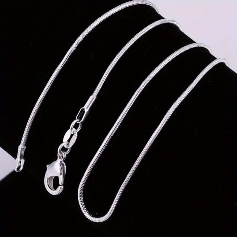 925 Sterling Silver 1.1MM Necklace Chain Necklaces 16" - DailySale