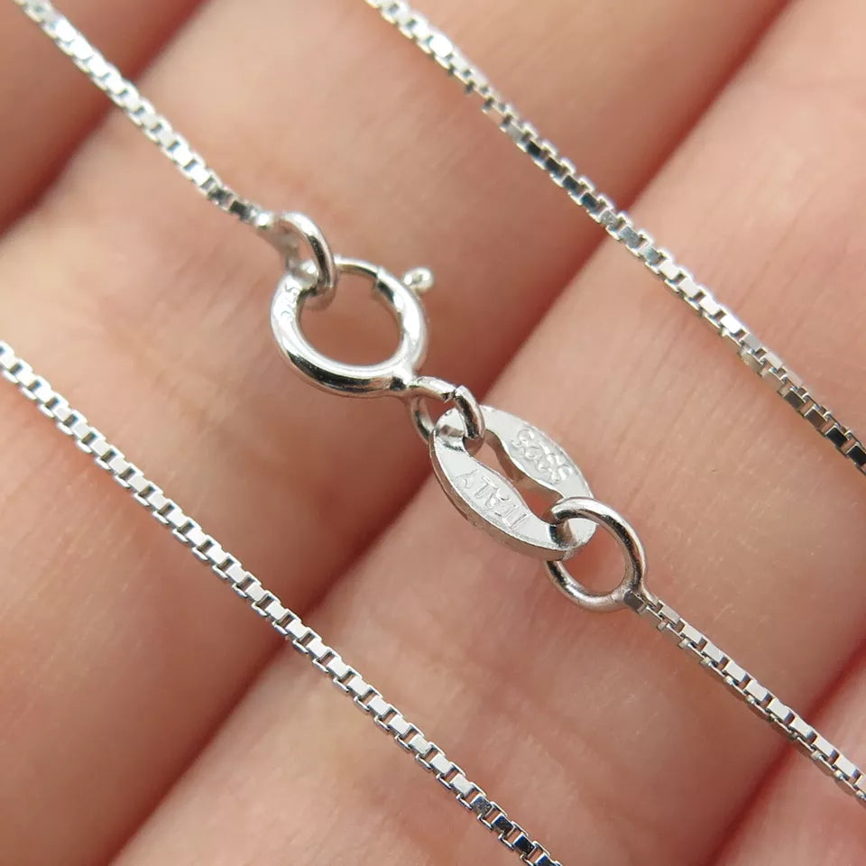 925 Sterling Silver Box Chain Necklace Necklaces - DailySale