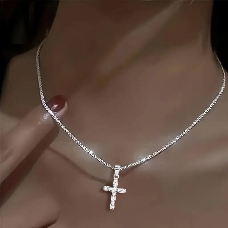 925 Sterling Silver Chain Cross Pendant Necklaces - DailySale