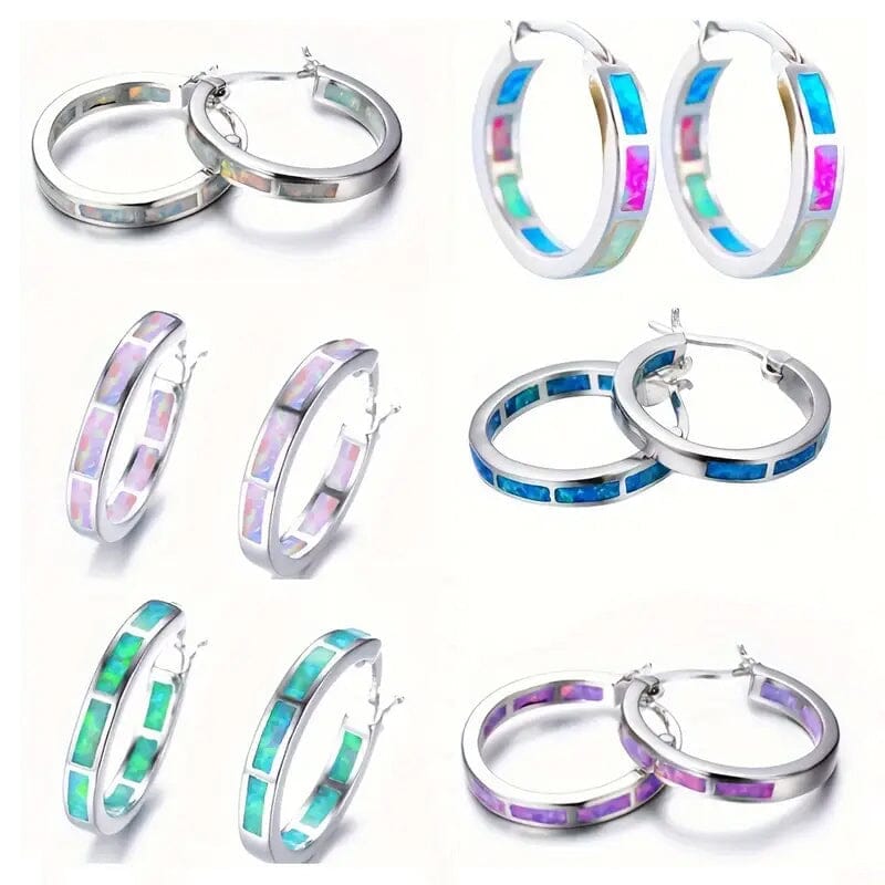 925 Sterling Silver Circular Hoop Earrings Earrings - DailySale