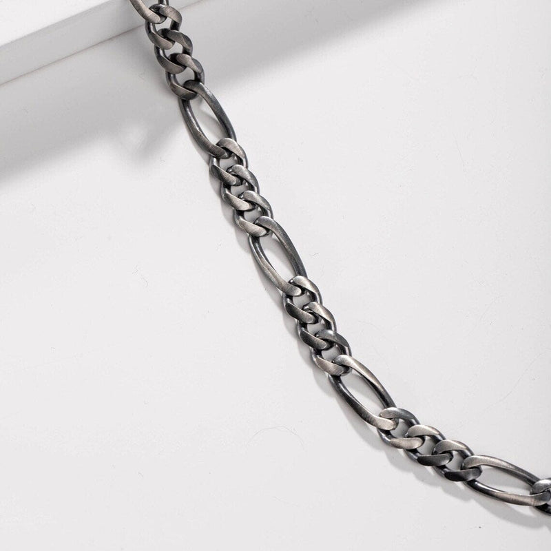 925 Sterling Silver Italian Solid Figaro Link Necklace Chain Necklaces - DailySale