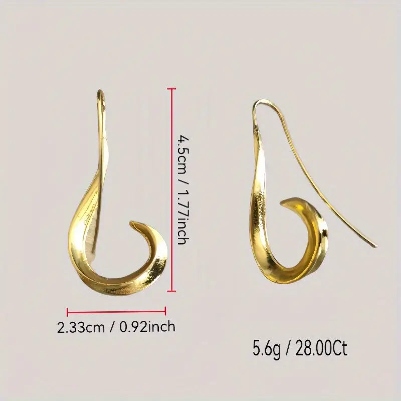 925 Sterling Silvery Hook Earrings for Women Earrings - DailySale