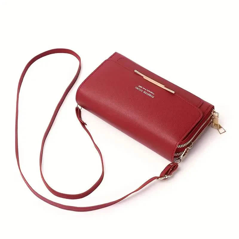 Vegan Messenger Bag – Lightweight Large Shoulder Bag with Detachable Organizer