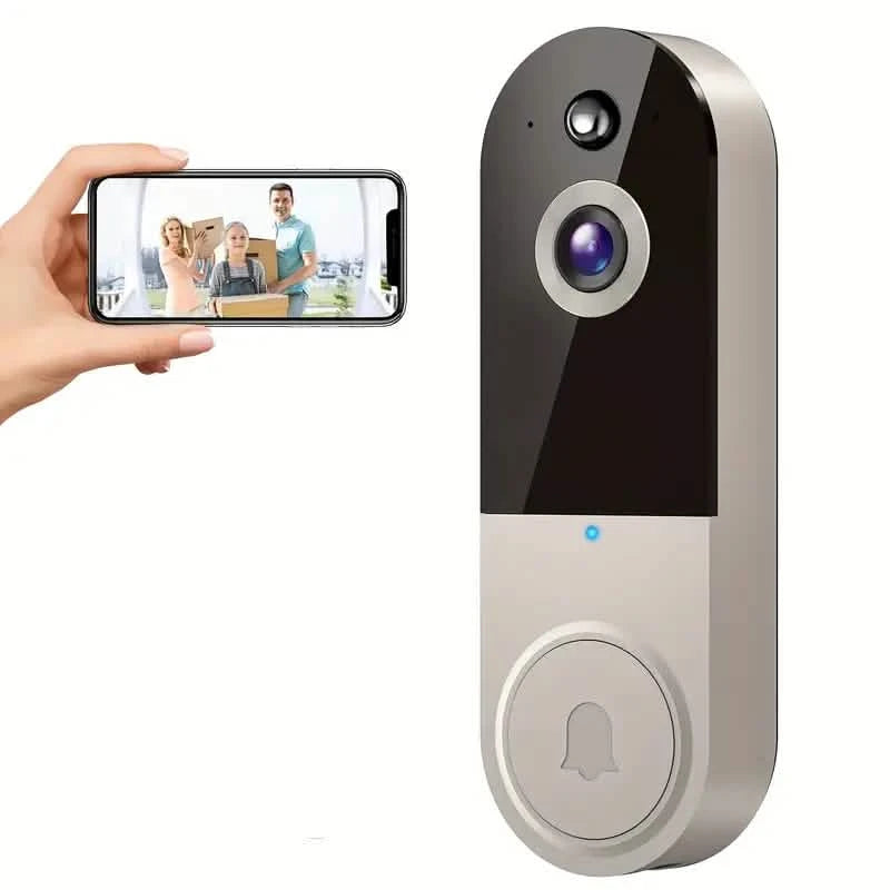1080P HD Smart Doorbell Camera with AI Detection & Night Vision