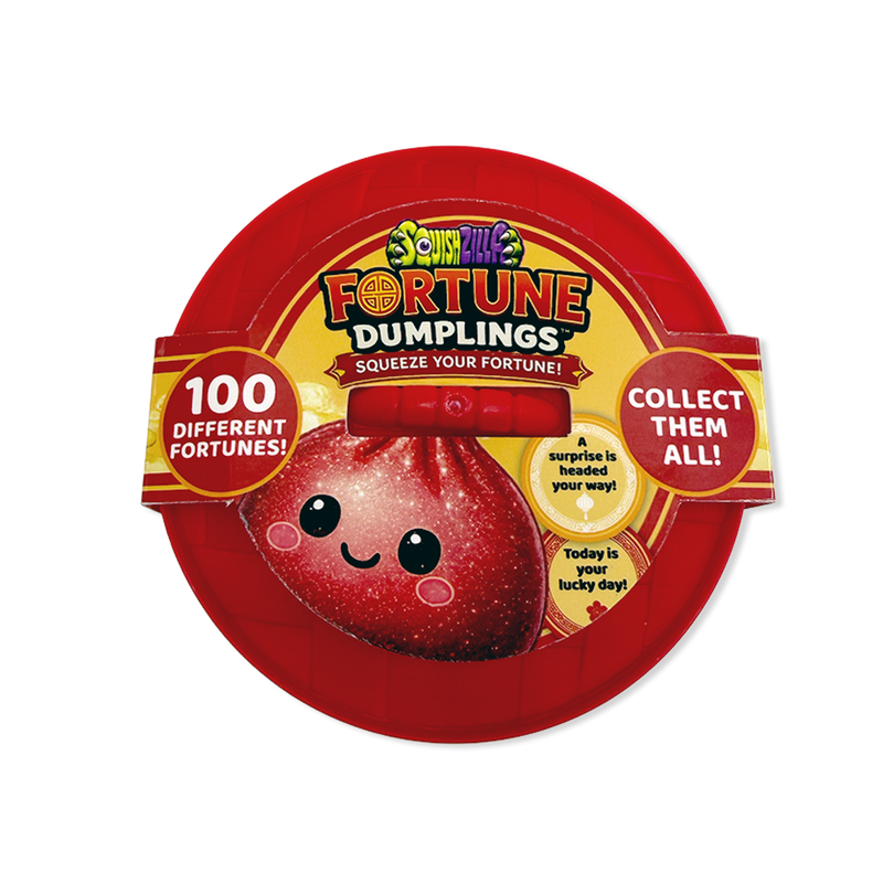 SquishZilla Mystery Fortune Dumpling Squishy | Fortune Message Sensory Fidget Toy