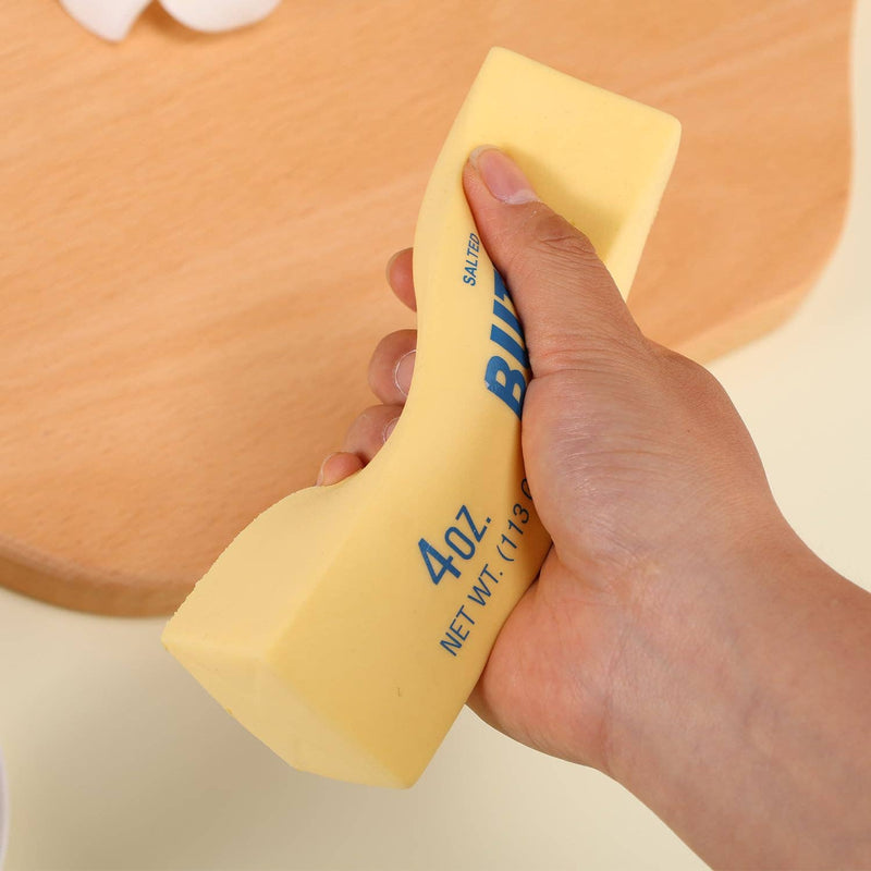 Butter Stick Slow-Rise Squishy Fidget Toy - Realistic Butter Foam Stress Toy for Kids & Adults