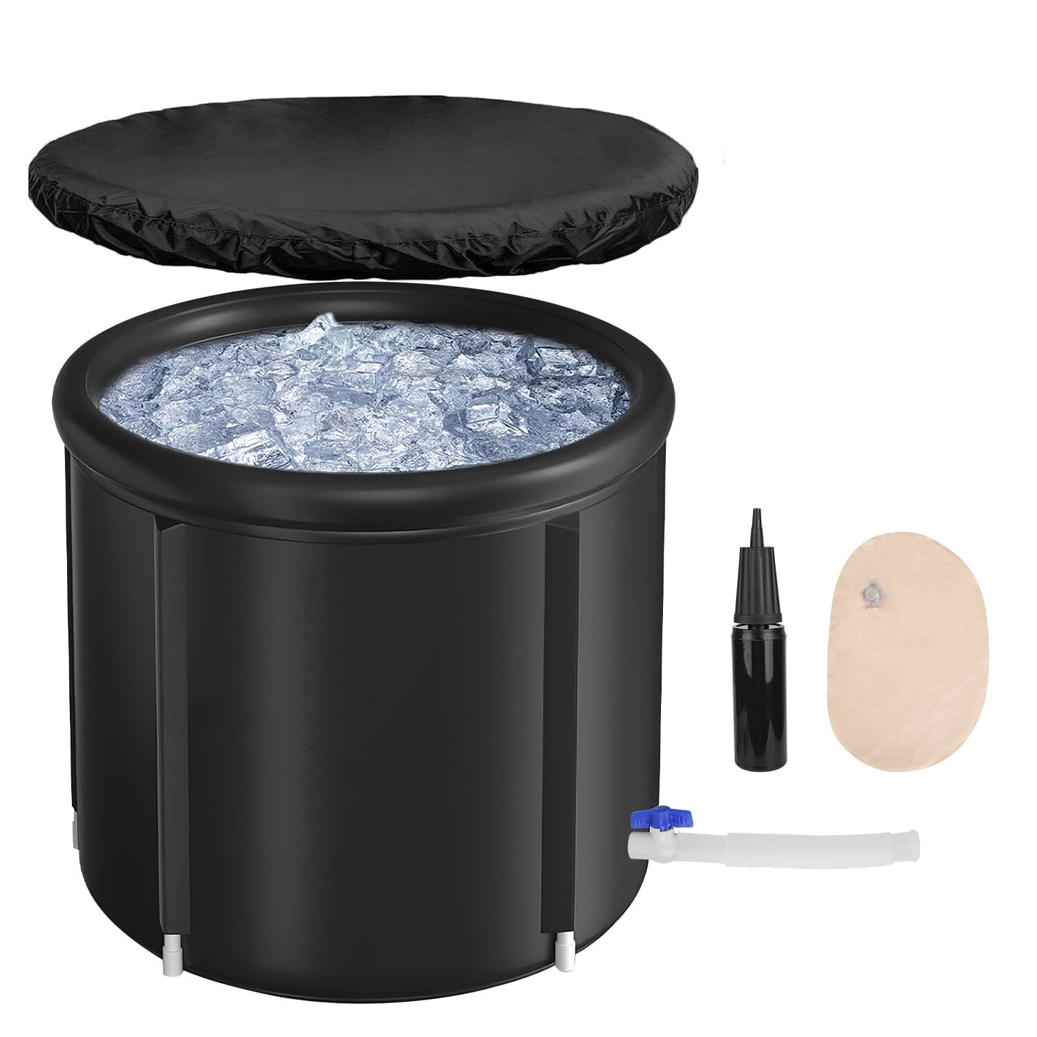 97 Gal Large Size Ice Bath Tub with Cover Bath - DailySale