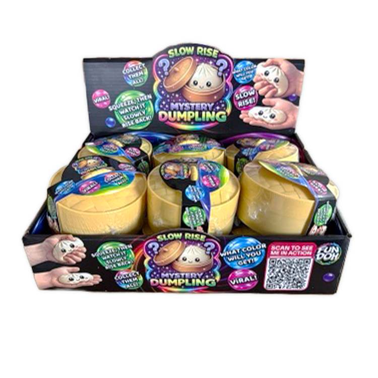 Fun Doh Mystery Slow Rise Dumpling Squish Toy | Blind Box Sensory Fidget Toy for Kids & Teens
