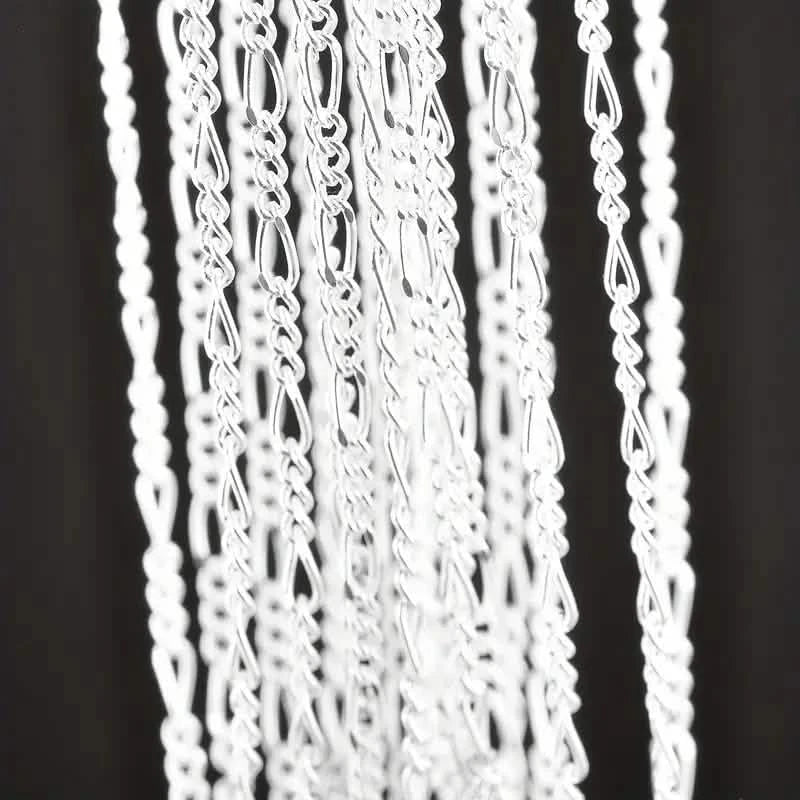 Exquisite Copper Necklace Chain, 16–30in Adjustable, 925 Silver Plated