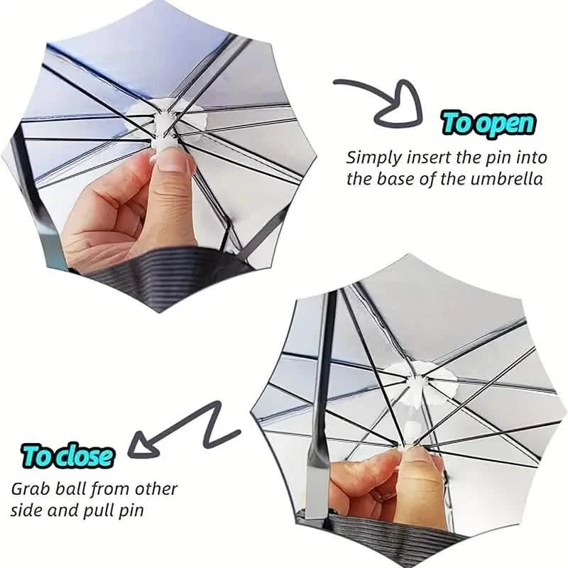 UV Protection Umbrella Hat – Elastic, Camping, Fishing & Outdoor Activities