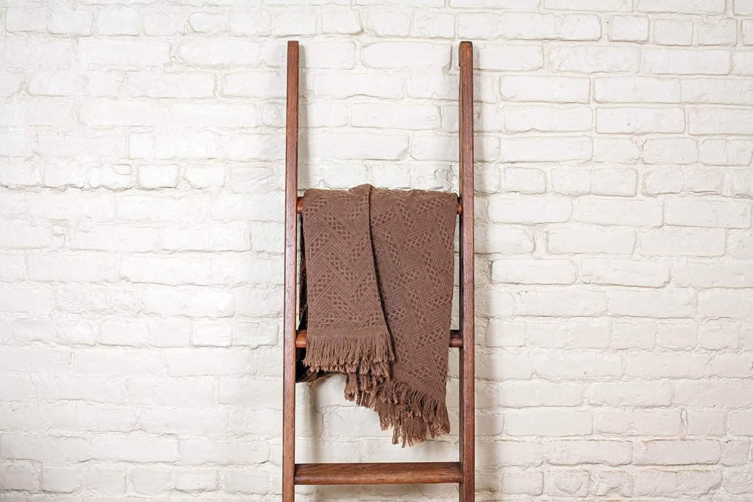 Kasentex 100% Cotton Soft Knitted Throw Blanket, Room Decor, Graduation Gifts, Fathers Day Gift, Mom Gift