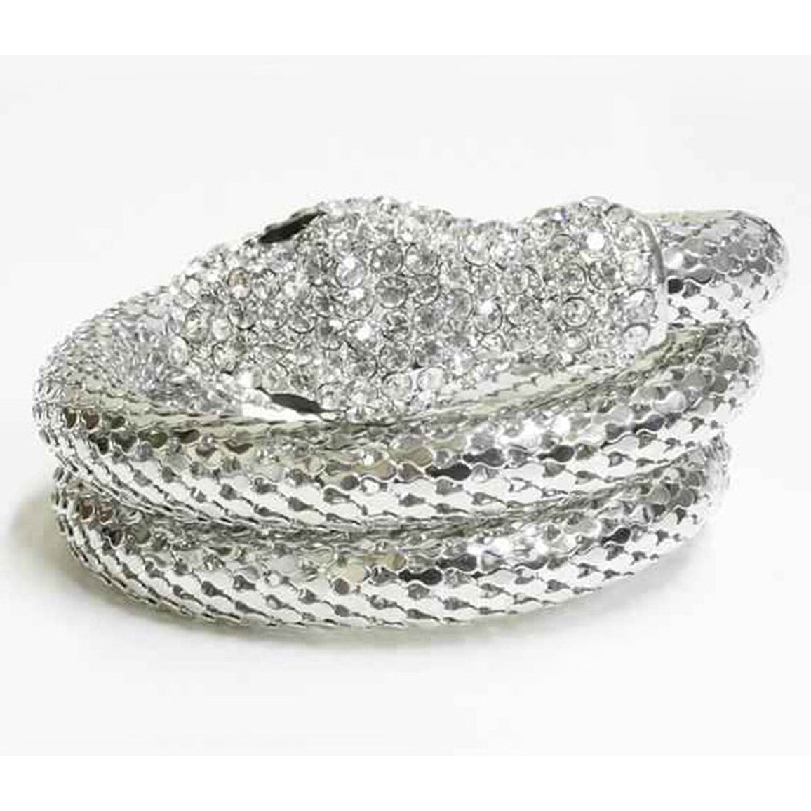 Exotic Designer Sultry Crystal Snake Bracelet