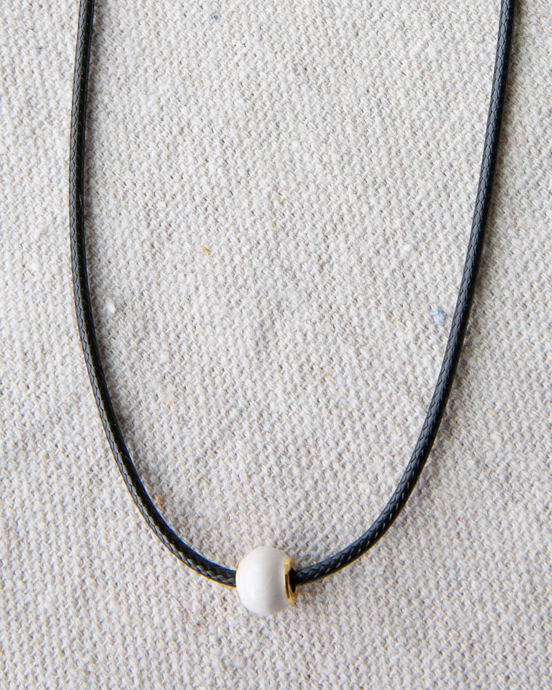 Pearl and Cord Necklace
