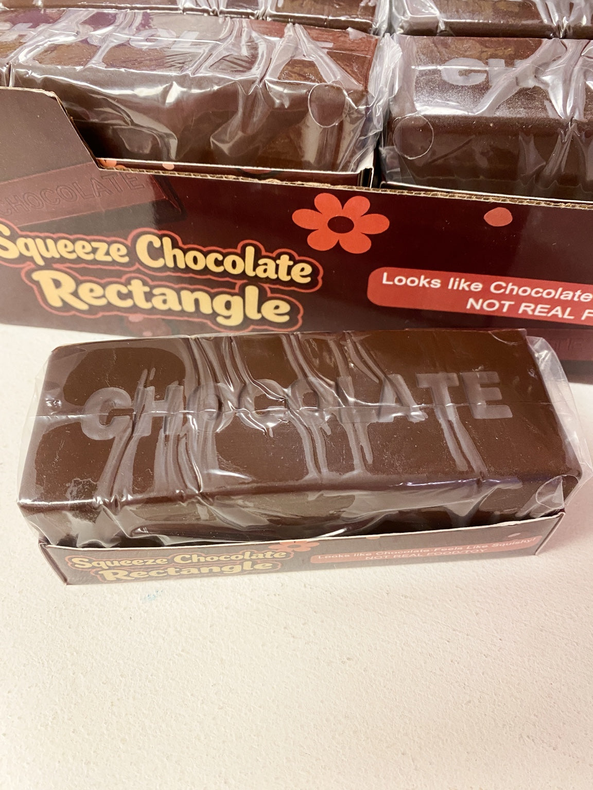 Chocolate Bar Squishy Stress Relief Toy | Slow Rising Fidget & Sensory Toy