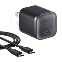 Anker Nano Charger (45W) with USB-C to USB-C Cable - Black
