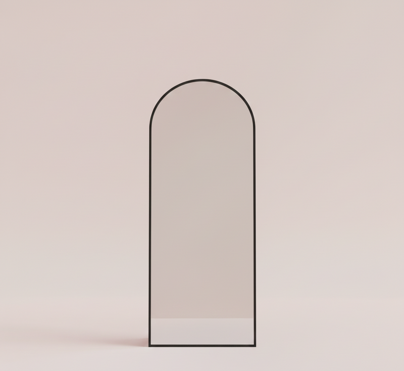 Full-Length Arched Floor Mirror with Stand - Multiple Size
