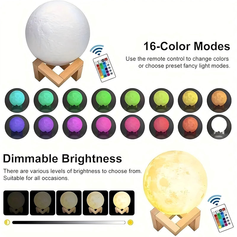 The 16 colour modes on the remote, and five brightness steps from dim to full