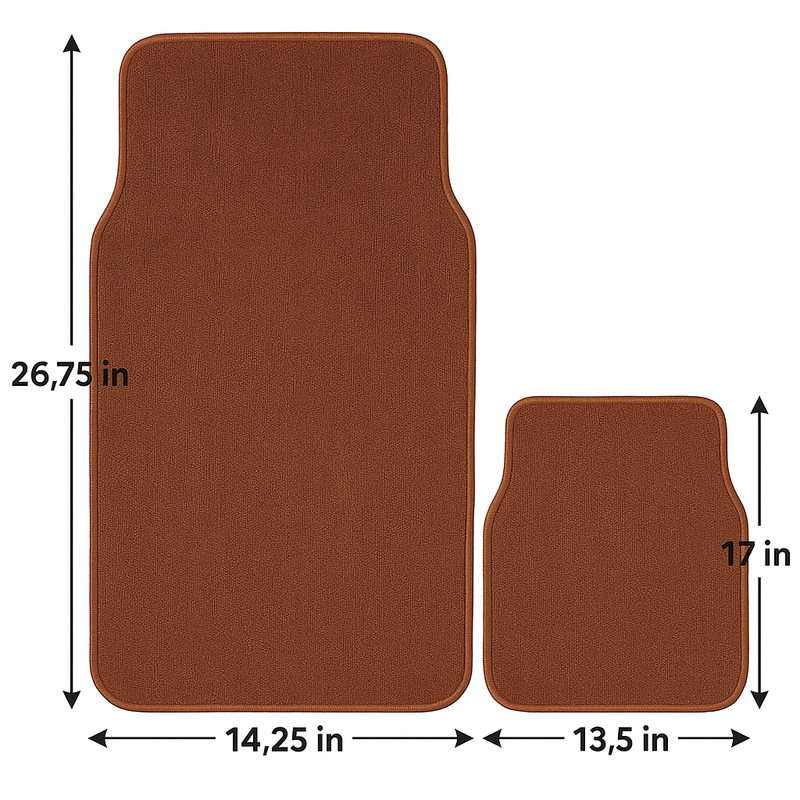 4-Piece Car Floor Mat Set