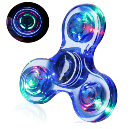 3-Pack: LED Fidget Spinner – Light Up Spin and Glow in the Dark Sensory Toy