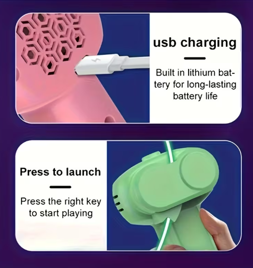 Handheld Luminous Rope Transmitter – USB Rechargeable, Stress Relief