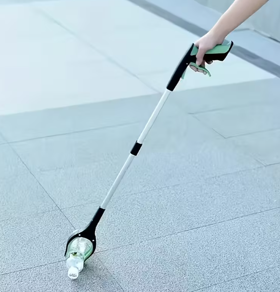 Heavy-Duty Steel Folding Trash Picker – 32" with Magnet & Anti-Slip Handle