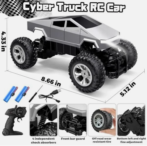 Remote Control Cybe Remote Control Cyber Pickup Truck – All Terrain 2.4GHz RC | DailySale