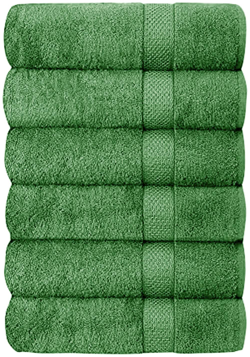 Set of 6 Hotel & Spa 100% Cotton Bath Towels 27x52 inch