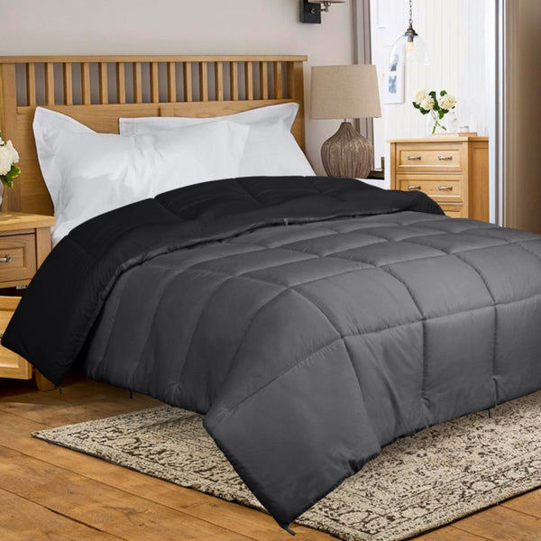 Royale All Season Down Alternative Lightweight Quilted Bedding Comforter with Corner Tabs