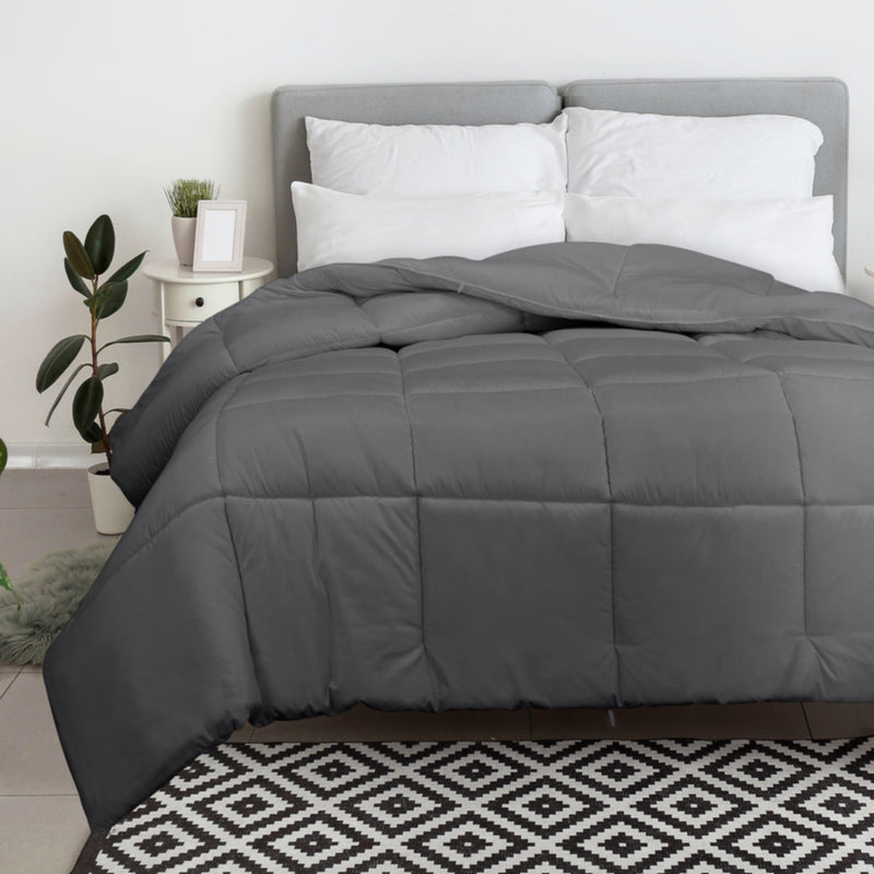Royale All Season Down Alternative Bedding Lightweight Quilted Comforter with Corner Tabs