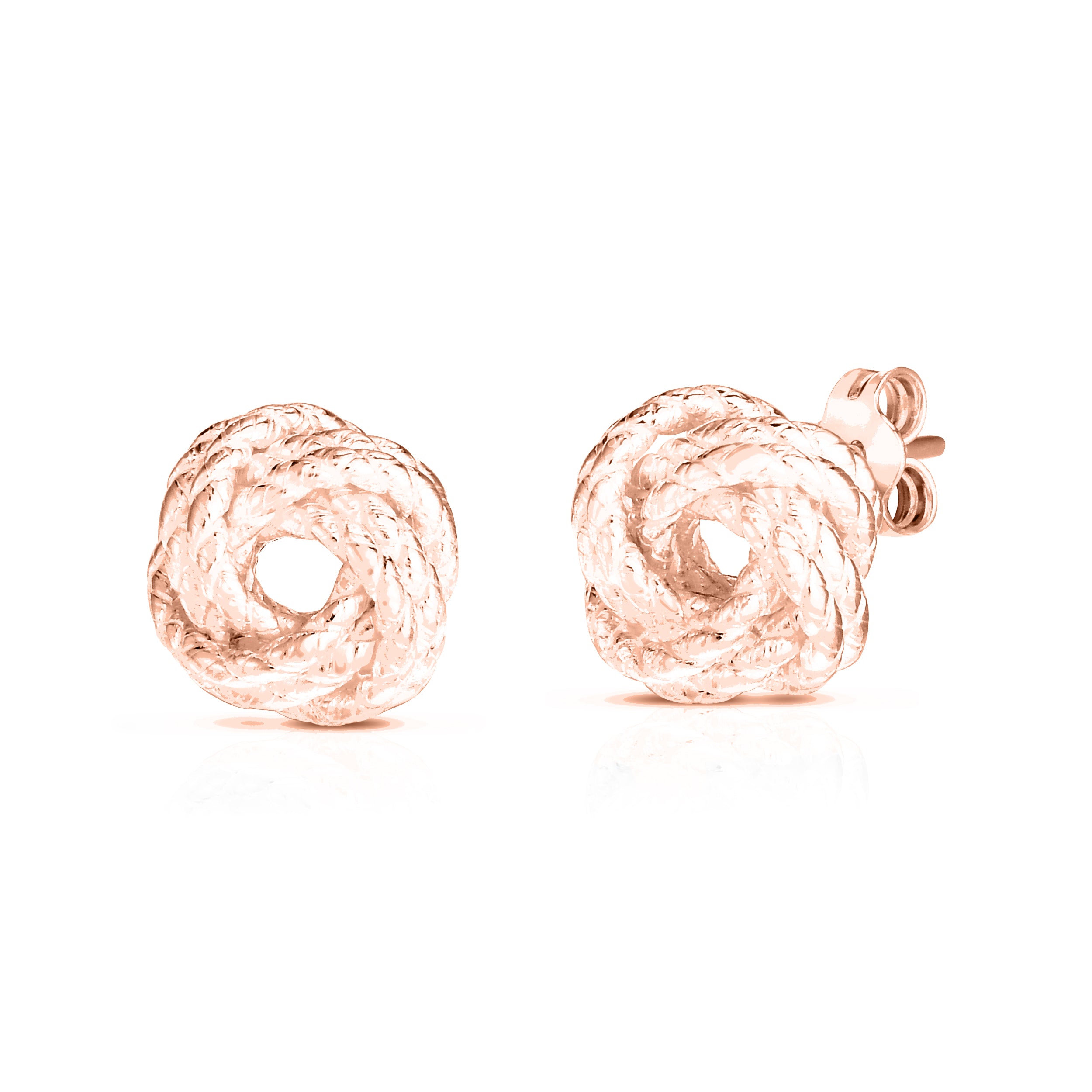 Sterling Silver Love Knot Earring