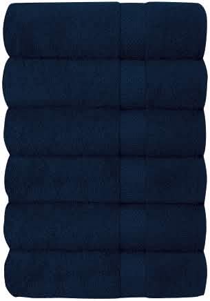 Set of 6 Hotel & Spa 100% Cotton Bath Towels 27x52 inch