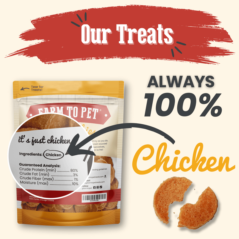 Chicken Chips for Dogs - All-Natural Single-Ingredient Treats
