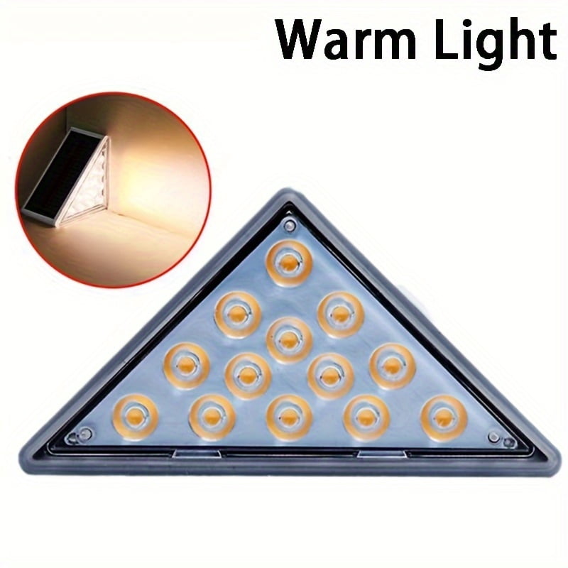 Warm white version of the solar step light