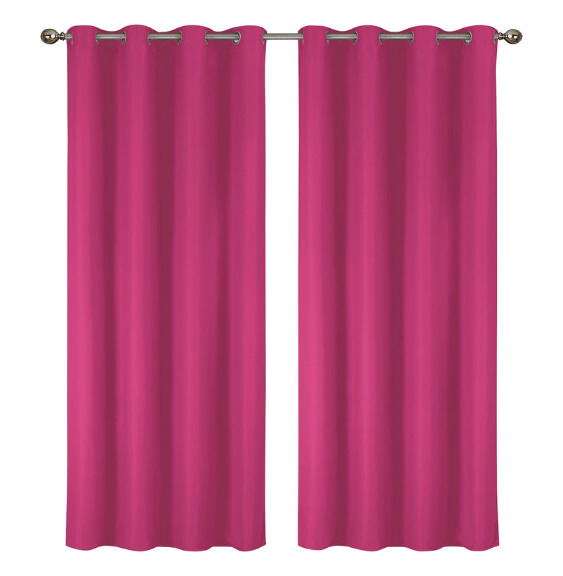 2-Pack Solid Thermal Blackout Curtain Panels - 55" x 84"